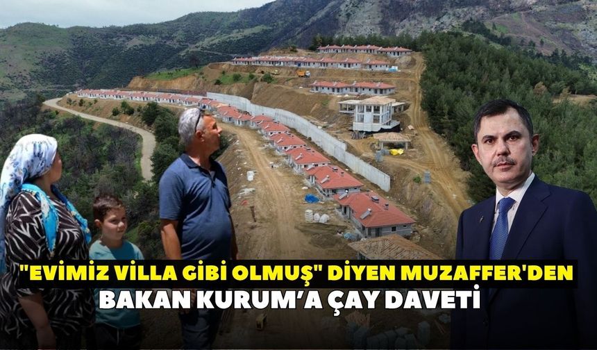 Ödemiş'te yürek ısıtan görüntü: 7 yaşındaki Muzaffer'den Bakan Kurum'a çay daveti