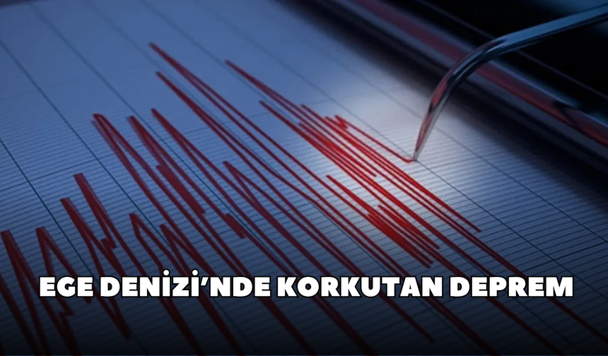 Ege Denizi depremle sallandı!