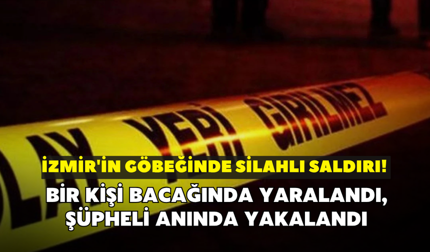 İzmir'in göbeğinde silahlı saldırı! Trafik polisi müdahale etti saldırgan yakalandı