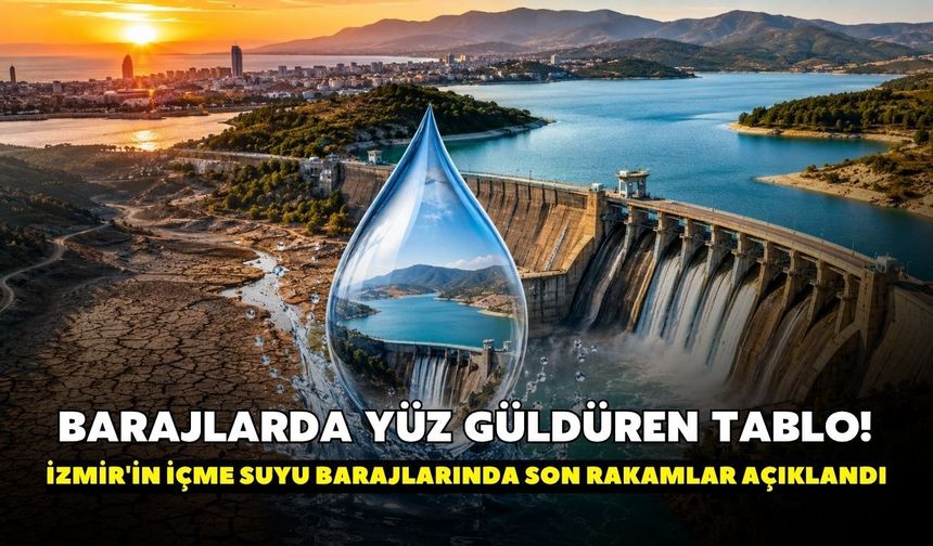 Barajlarda yüz güldüren tablo! İzmir'in içme suyu barajlarında son rakamlar açıklandı