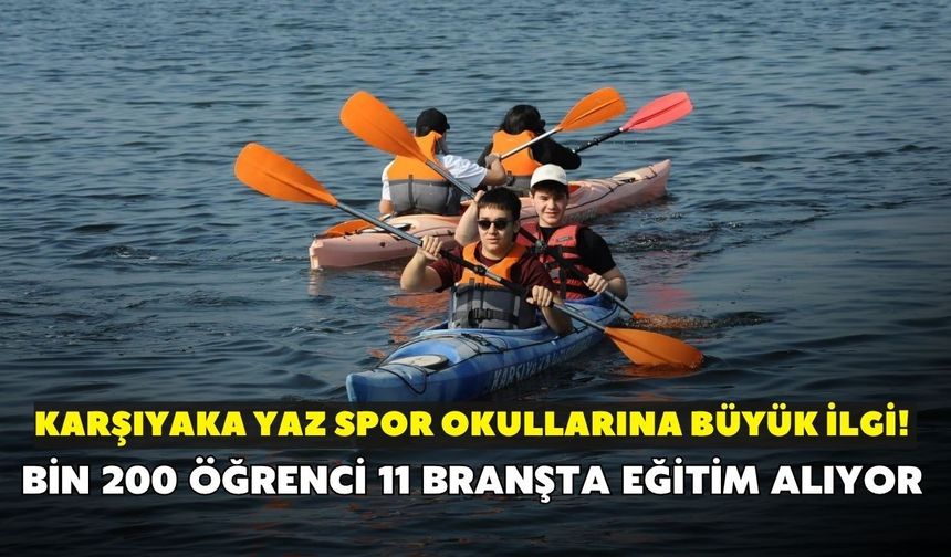Karşıyaka yaz spor okullarına büyük ilgi! Bin 200 öğrenci 11 branşta eğitim alıyor