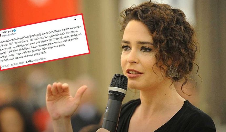 Pelin Batu 6 Şubat deprem paylaşımını kaldırdı! Özür diledi, 'çok pişmanım' dedi