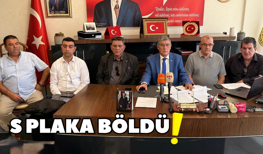S plaka böldü