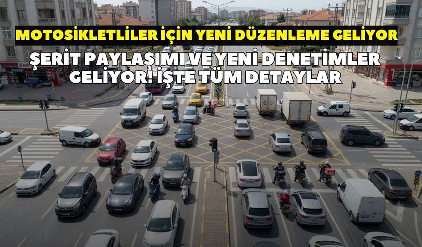 Bakanlık düğmeye bastı! Motosiklet kullananlar dikkat: Trafik ışıklarında özel alan geliyor!
