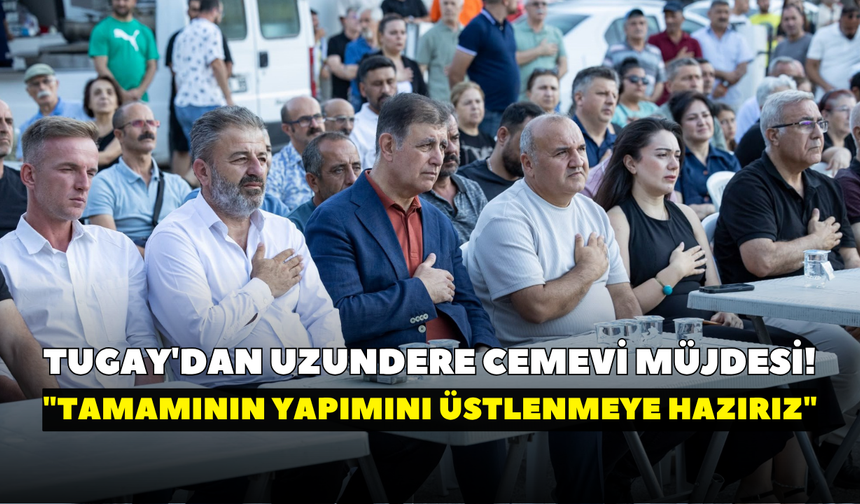 Tugay'dan Uzundere Cemevi müjdesi! "Tamamının yapımını üstlenmeye hazırız"