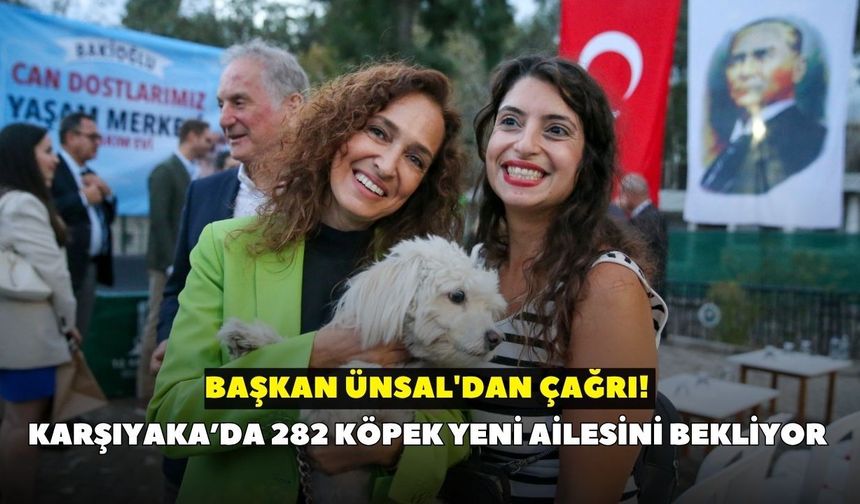 Başkan Ünsal'dan çağrı! Karşıyaka’da 282 köpek yeni ailesini bekliyor