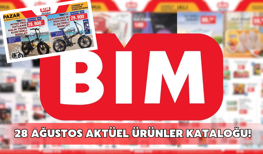 BİM 25-26-28 Ağustos 2026 aktüel ürünler kataloğu yayımlandı! Bu hafta hangi ürünler indirimde olacak?