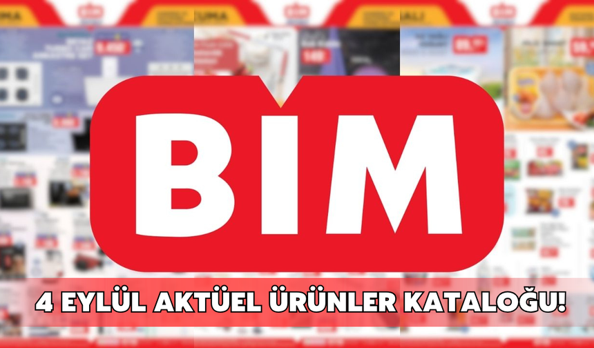 BİM 1-4 Eylül 2026 aktüel ürünler kataloğu yayınlandı! İşte haftanın fırsatları...