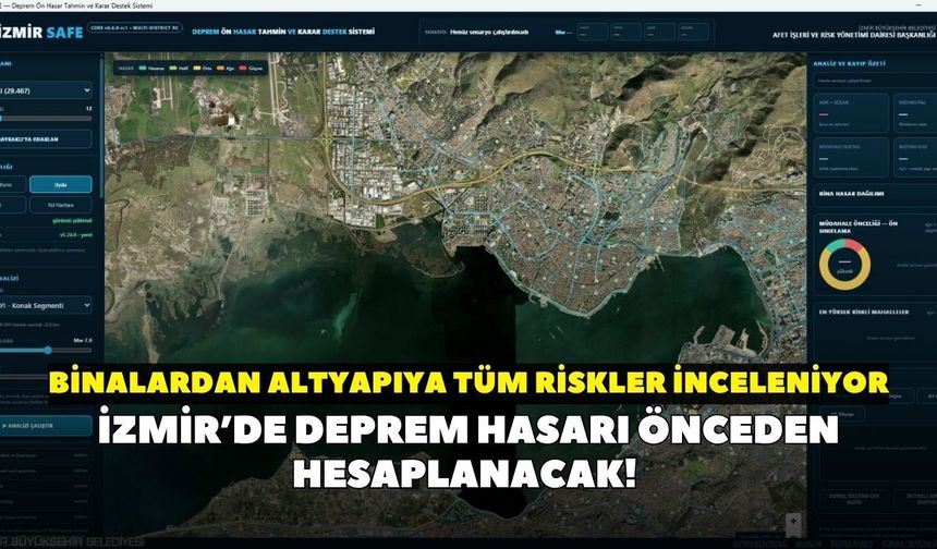 İzmir’de deprem hasarı önceden hesaplanacak! Binalardan altyapıya tüm riskler inceleniyor