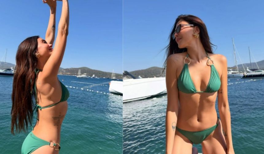 Peş peşe paylaştı... Daha 17”nin Nuray’ı Dilara Aksüyek'in tatil pozları çok beğenildi!