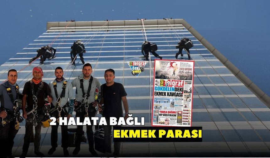 Çıkıp da inememek var! Ekmek kartalın kanadında