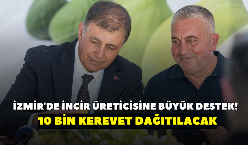 İzmir'de incir üreticisine büyük destek! 10 bin kerevet dağıtılacak