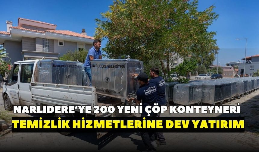 Narlıdere'de temiz çevre yatırımı: Eski konteynerler yenilenileniyor