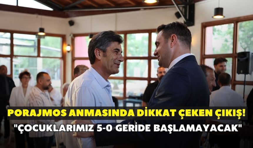 Porajmos anmasında dikkat çeken çıkış! "Çocuklarımız 5-0 geride başlamayacak"