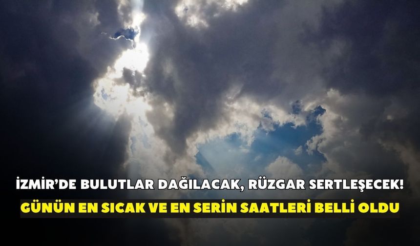 İzmir’de bugün yağmur var mı? Meteoroloji açıkladı: Rüzgarın uçuracağı saatler belli oldu