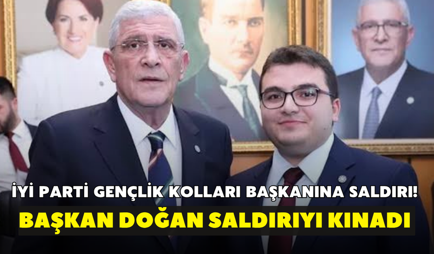 İYİ Parti Gençlik Kolları Başkanına saldırı! Başkan Doğan saldırıyı kınadı