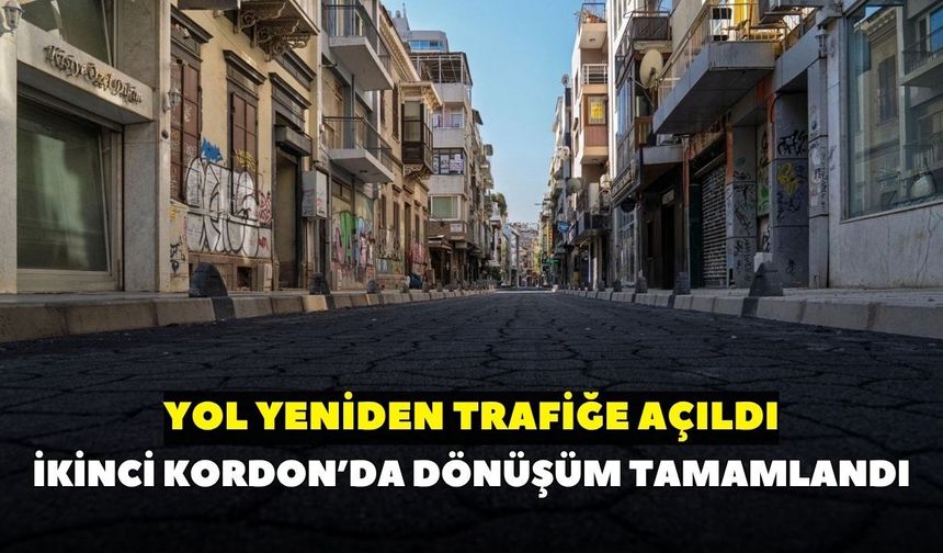 İzmir’in yoğun bulvarında çalışma tamamlandı: Yol yeniden trafiğe açıldı