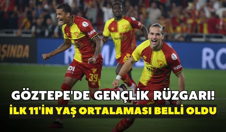 Göztepe'de gençlik rüzgarı! İlk 11'in yaş ortalaması belli oldu
