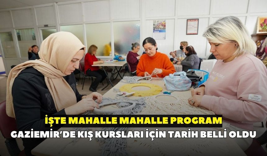 Gaziemir’de kış kursları için tarih belli oldu: Kayıtlar başlıyor