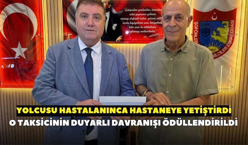 İzmir’de örnek davranış! Fenalaşan yolcu için zamanla yarıştı: Polis eşliğinde hastaneye götürdü