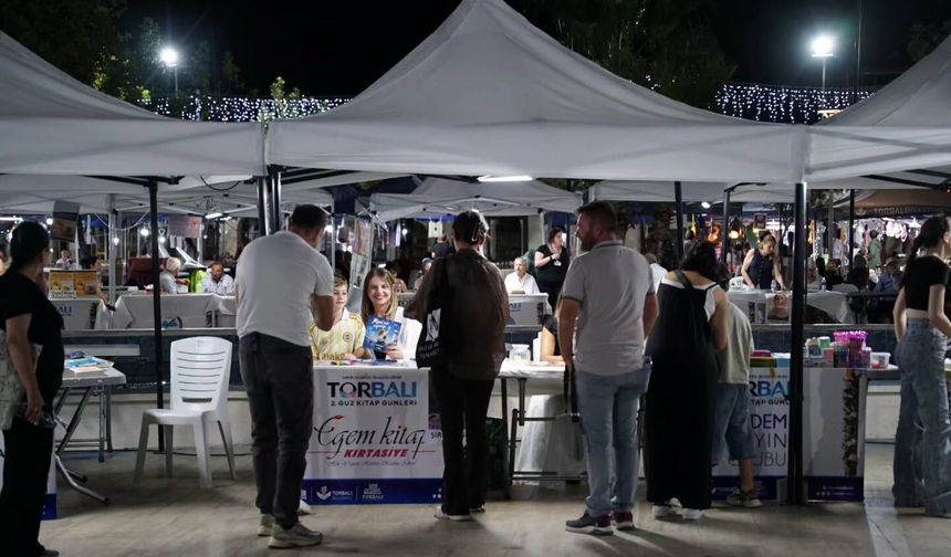 Torbalı’da Güz Kitap Günleri’nde beşinci gün tamamlandı: Etkinlikler 6 Eylül’e kadar sürecek