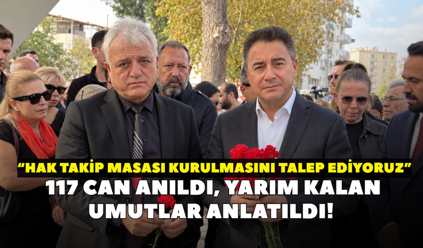 İzmir’de 117 can anıldı, yarım kalan umutlar anlatıldı! “Hak Takip Masası kurulmasını talep ediyoruz”