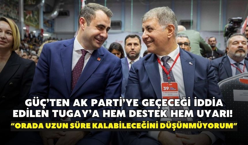 Çağatay Güç’ten Cemil Tugay’a mesaj! “Belediyecilik için geçiyorum bahanesi inanılmaz derecede basit”