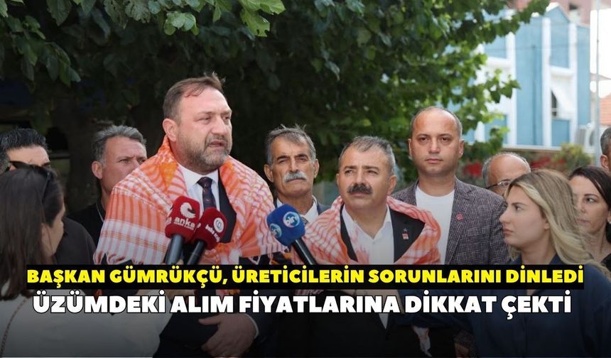 CHP İzmir’den üzüm üreticileri için çağrı: “Tatlı üzümde acı fiyat olmaz”