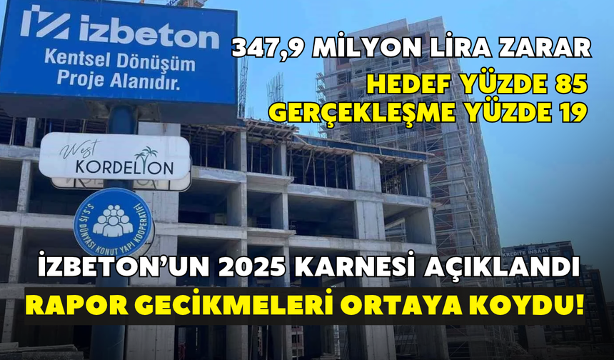 İZBETON'un 2025 karnesi açıklandı! Sayıştay raporu gecikmeleri ortaya koydu