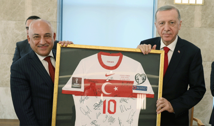 Cumhurbaşkanı Erdoğan, TFF Başkanı Mehmet Büyükekşi'yi kabul etti