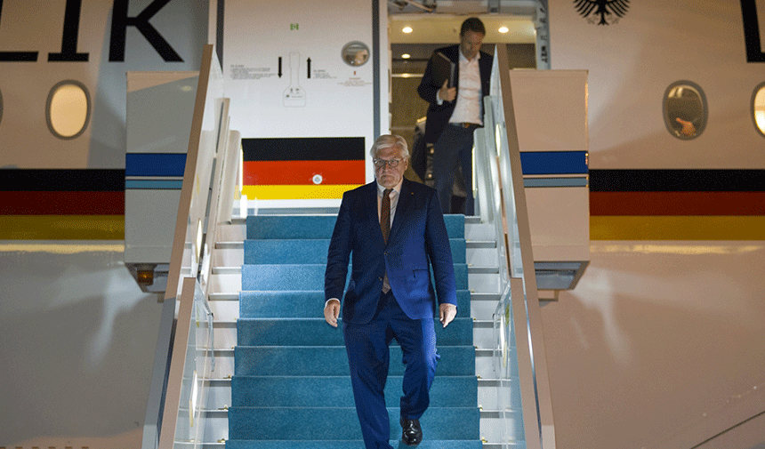 Almanya Cumhurbaşkanı Steinmeier Ankara'ya geldi