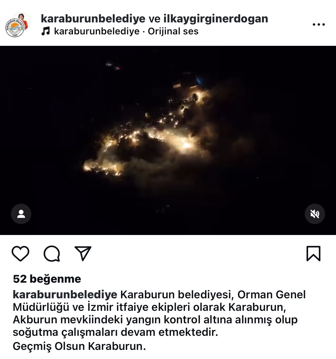 Karaburun Belediyesi Açıklama