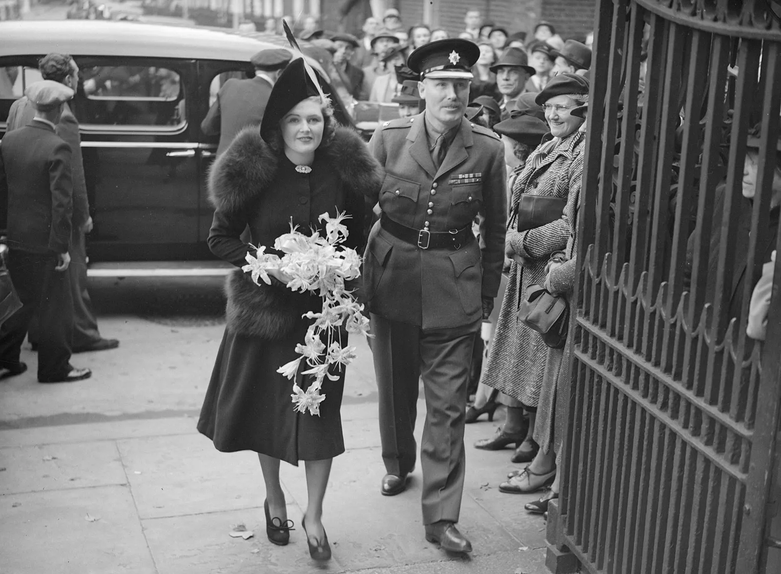 Pamela Digby Harriman Wedding Day Randolph Churchill London 1039