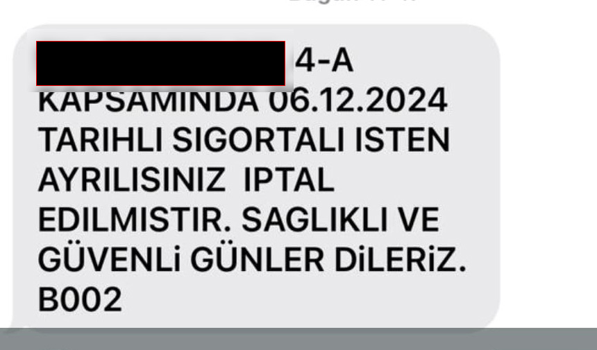 Işten Çıkarılma Iptal