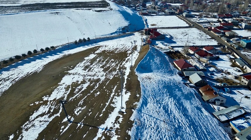 Küpkıran Kayak Merkezi Kar Eksikliği (1)