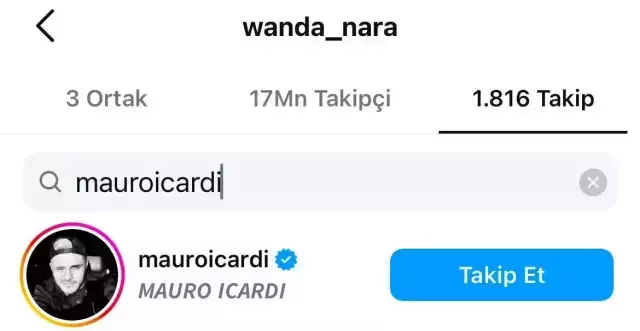 Icardi Yi Tekrar Takibe Alan Wanda Nara L Gante 18231600 9470 M