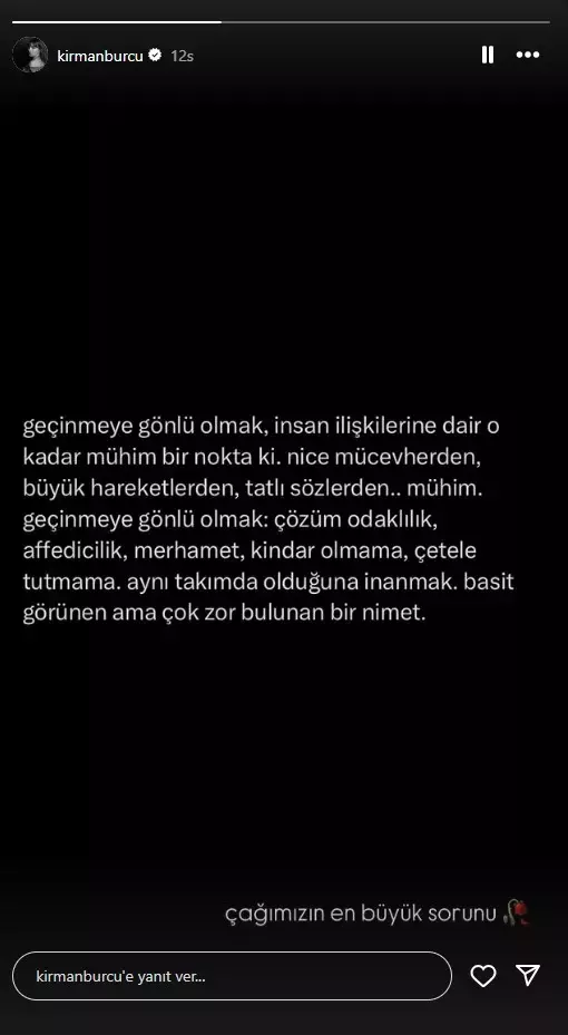 22 Yas Farki Tepki Cekmisti Burcu Kirmanin Sosyal Medya Paylasimi Soke Etti
