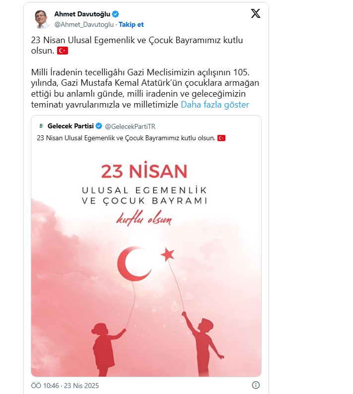 Davutoğlu Paylaşım