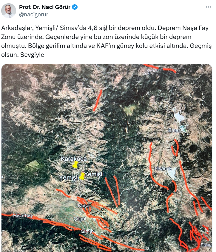 Kütahya Depremi Naci Görür