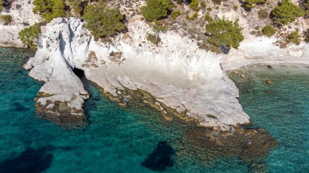 White Rocks Bay Karaburun Izmir Turkey Natural Cave Sea Turkish Name Beyaz Kayalar Koyu Karaburun 693630 11027
