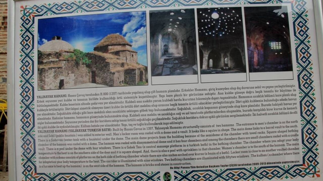 Tire’de Çifte Hamam Geleneğinin Önemli Örneği Yalınayak Hamamı Hakkında Çok Bilinmeyen Detaylar (2)