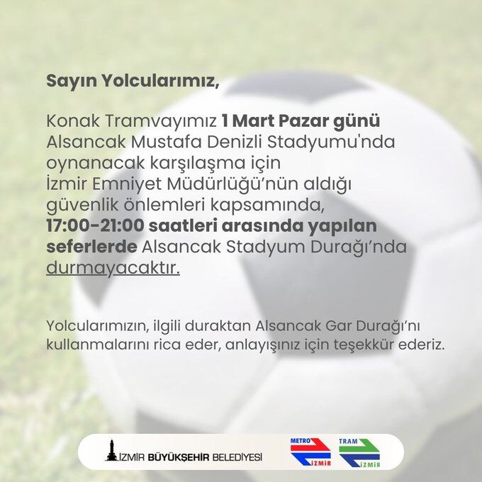Konak Tramvayı Kullanacaklar Dikkat! Alsancak Yönüne Gideceklere Duyuruldu Bu Saatlerde Seferler Değişecek (1)
