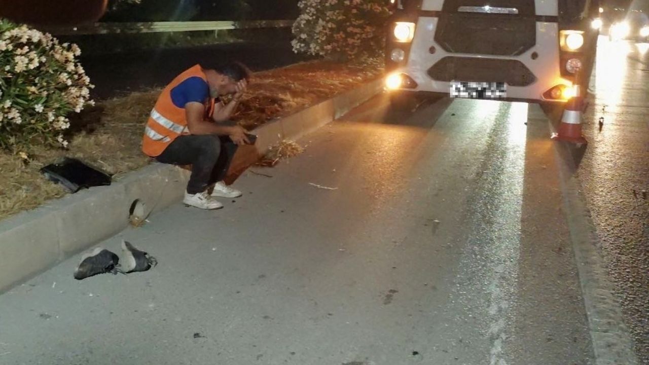 Yks Yolunda Acı Haber! İki Araç Peş Peşe Yayaya Çarptı Baba Hayatını Kaybetti (2)