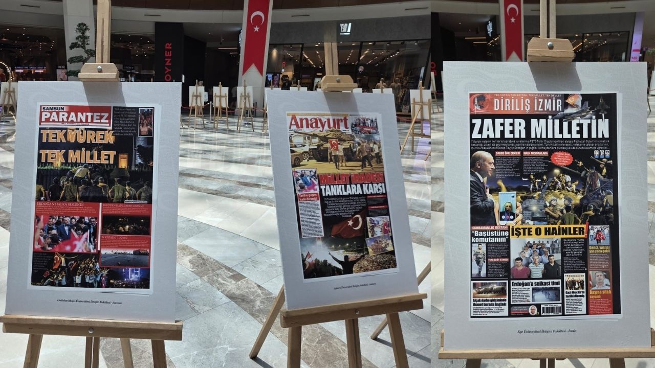15 Temmuz'u Anlatan Manşetler İzmir'de Buluştu! (3)