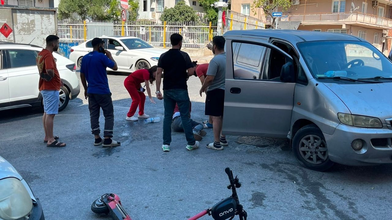 Buca'da Feci Kaza! Scooter Sürücüsüne Otomobil Çarptı 1 Kişi Yaralı (2)