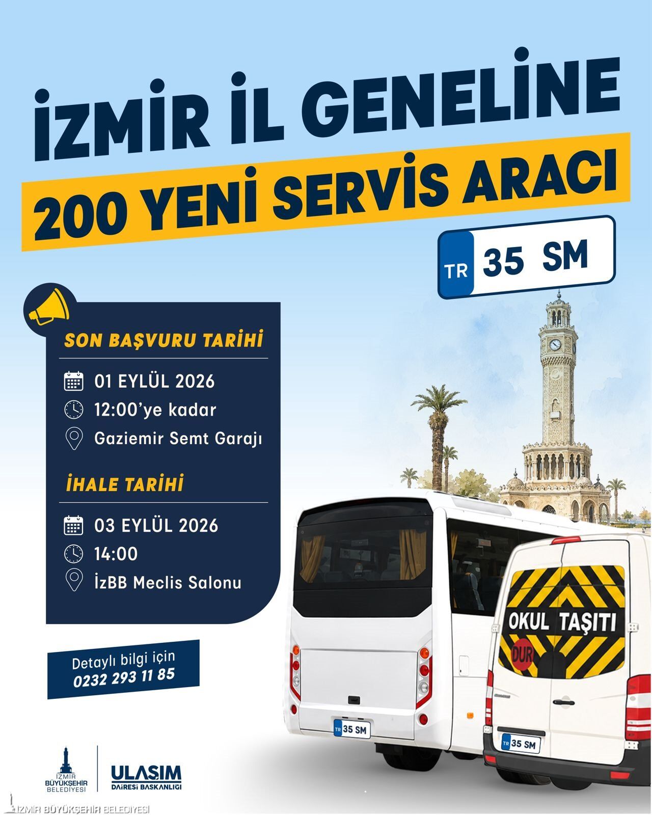 İzmir’de Servis Araçlarının Sayısı Artırılıyor! 400 Yeni Plaka Için Ihale Tarihleri Açıklandı (1)