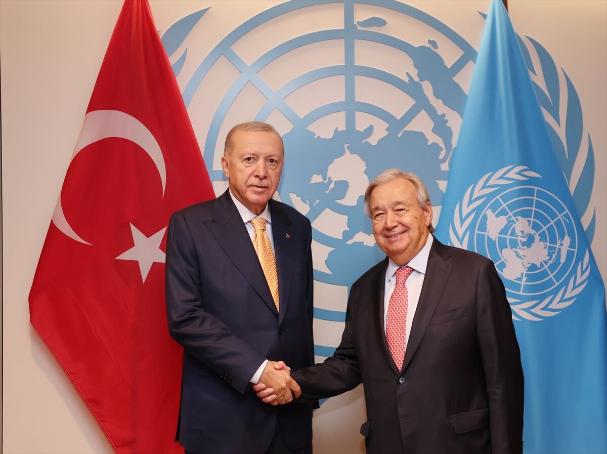 Erdoğan, Guterres ile görüştü! Birçok konu masaya geldi