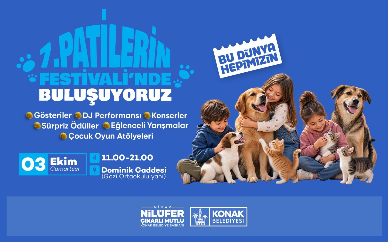 Evcil Hayvan Sahiplerine Müjde! İzmir’de Patilerin Festivali Başlıyor (1)
