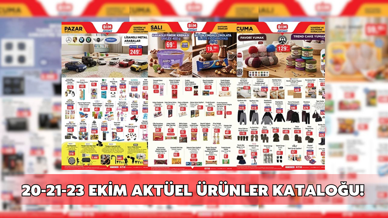 BİM 20-21-23 Ekim 2026 kataloğu açıklandı! Bu hafta BİM'e LG QNED televizyon 37.500 TL