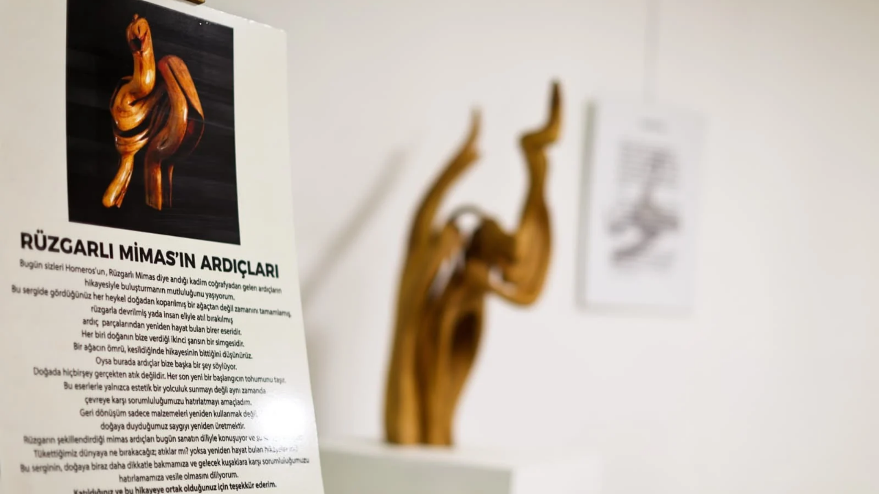 Karabağlar’da doğanın izleri heykellere dönüştü